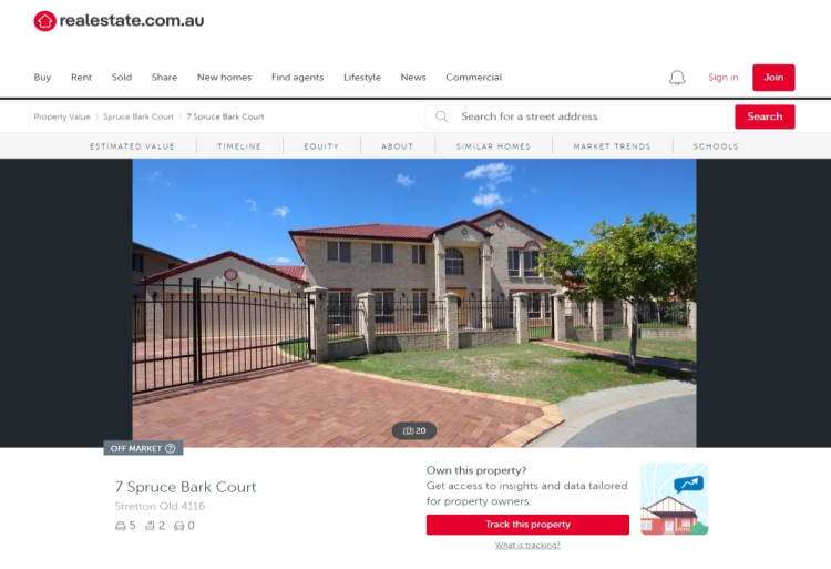 Example of real estate listing for the house I used to live in before corrupt Queensland police stole it