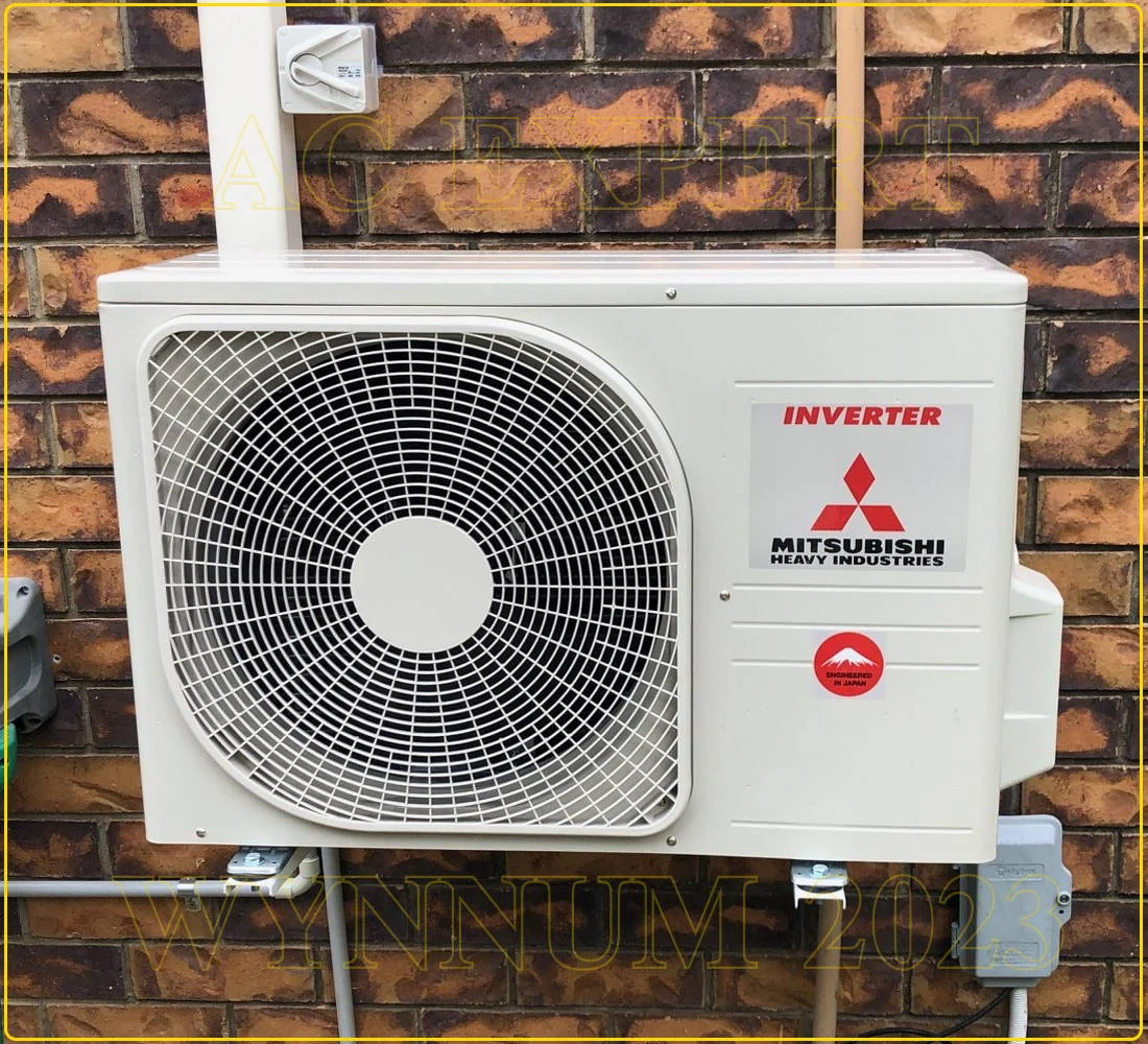 Split system installation showing outdoor unit mount in Brisbane. Contact 0420 718827.