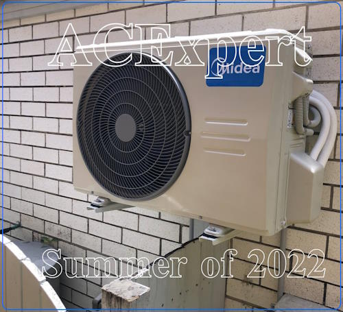 Professional split system air conditioner installation crew working in a Brisbane home