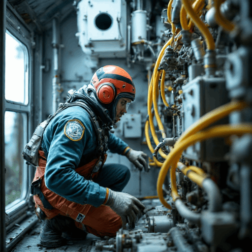Skilled technician focused on intricate machinery, reflecting meticulous split system air conditioning installation