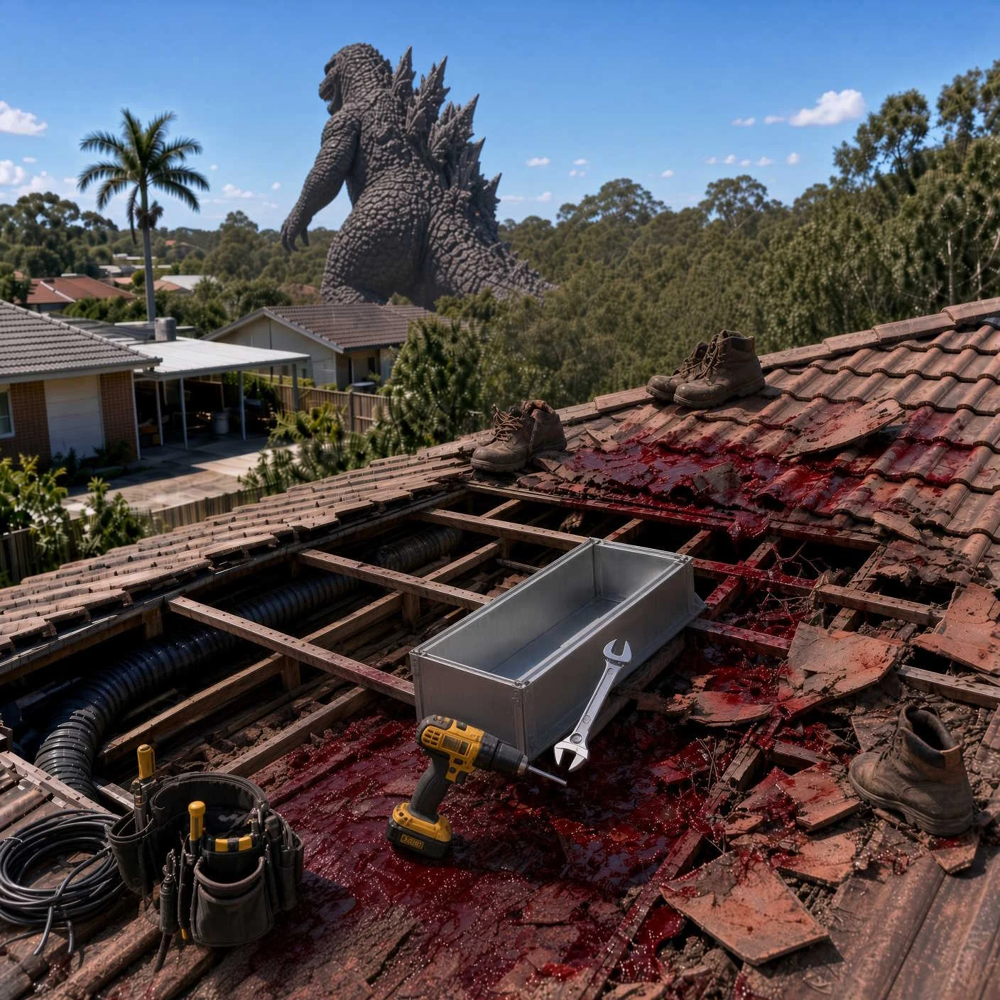 Split system air conditioning installation Brisbane expert installing unit in home