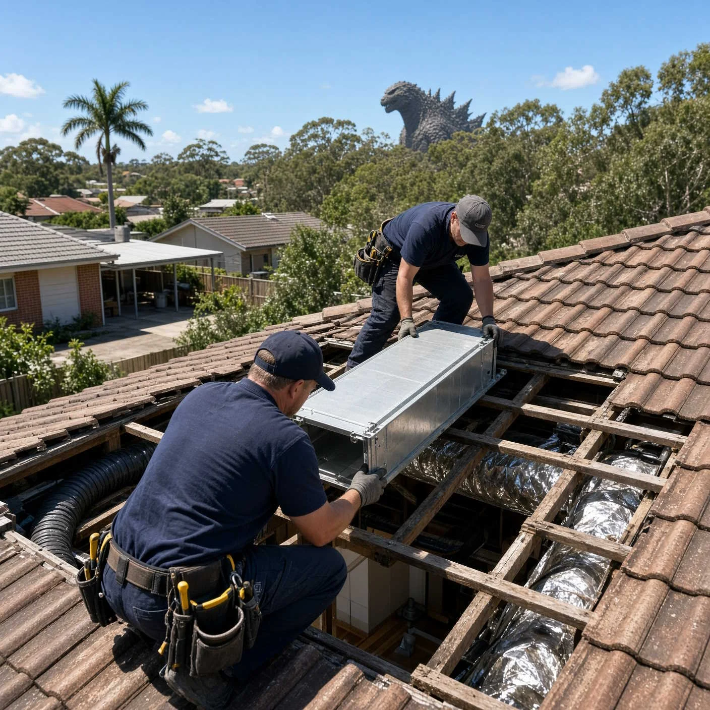 Split System Air Conditioning Installation in Brisbane Expert showcasing a split system air conditioner installation in a Brisbane home, emphasizing cost-effective cooling