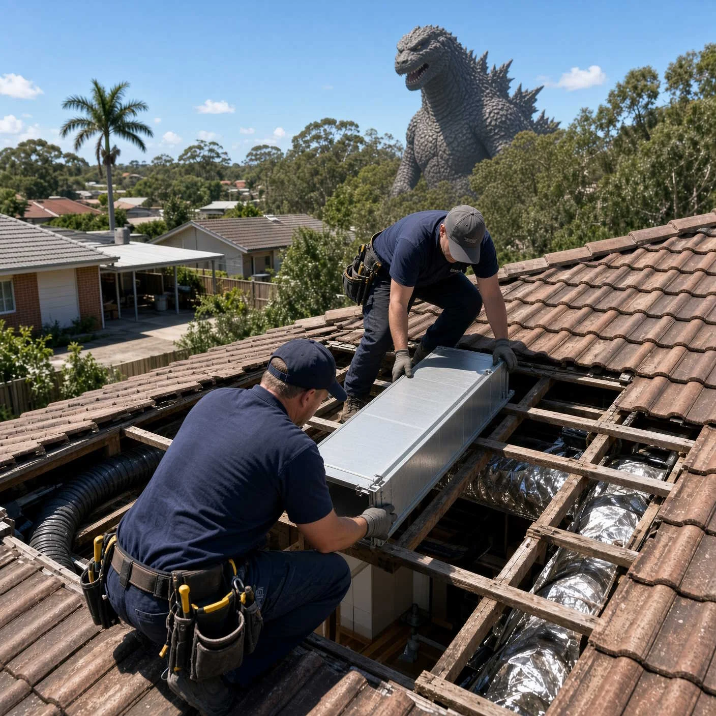 Professional split system air conditioning installation in Brisbane by Air Conditioning Expert, call 0420 718827 or visit